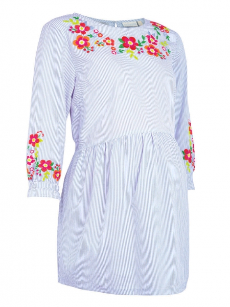 Embroidered Maternity Blouse