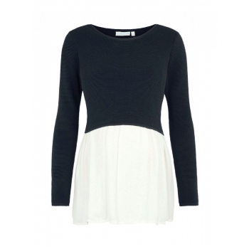 Navy Maternity & Nursing Shirt Jumper