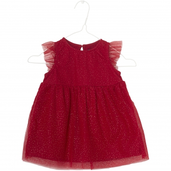 BABY PARTY DRESS IN RED